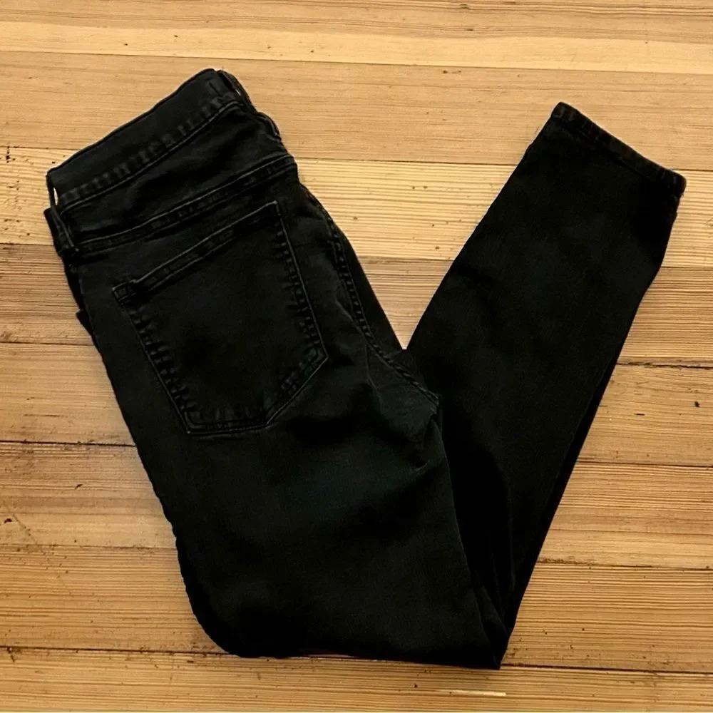 J. Crew 9” high rise skinny jeans velvet tux stripe. Size 31.